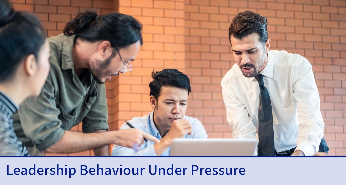 Organisational culture and how leaders behave under pressure